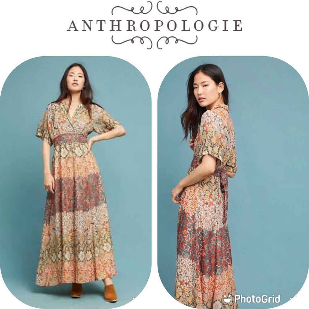 NWOT ANTHROPOLOGIE Moulinette Soeurs Silk Dress 00